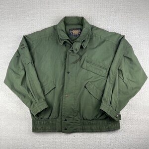 Vintage Ralph Lauren Chaps Class A Military Forest green Jacket Button Up Mens L